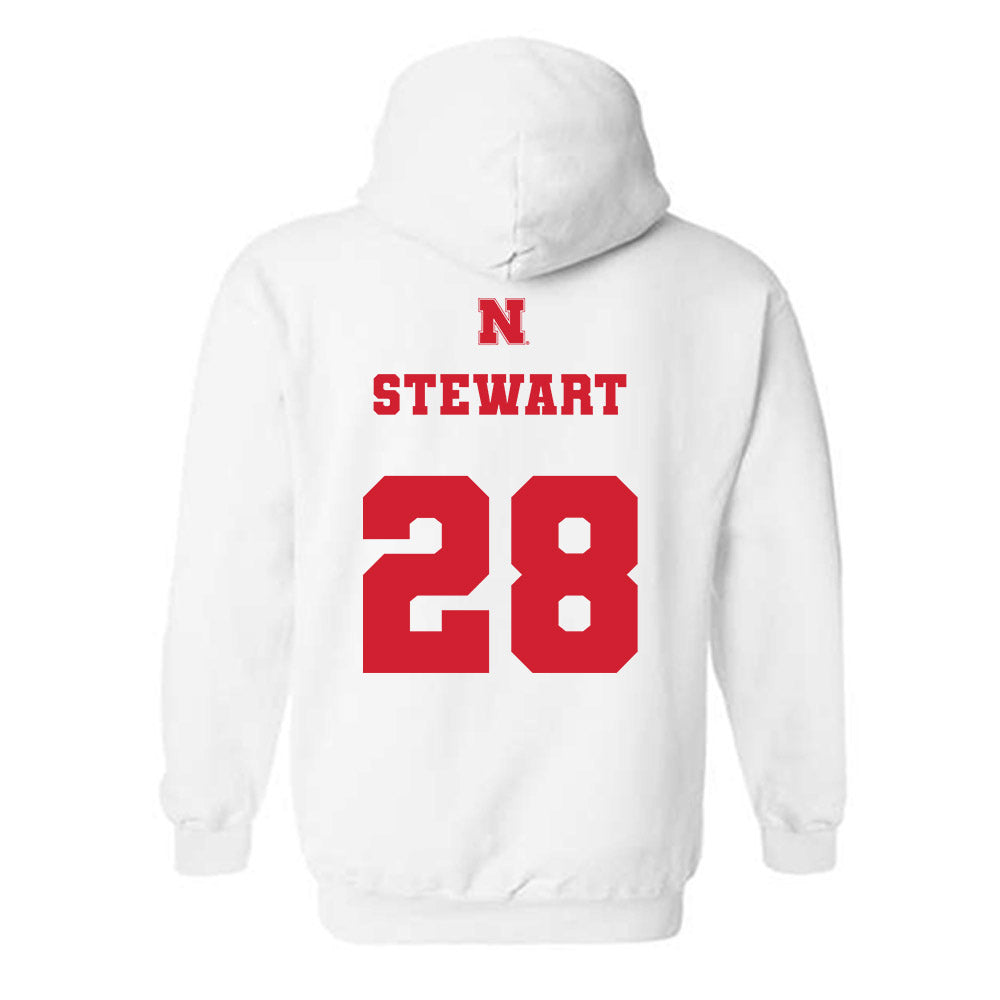 Nebraska - NCAA Baseball : Braxton Stewart - Generic Shersey Hooded Sweatshirt-1