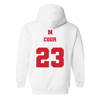 Nebraska - NCAA Softball : Hannah Coor - Generic Shersey Hooded Sweatshirt-1