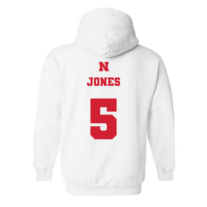 Nebraska - NCAA Football : Mason Jones - Generic Shersey Hooded Sweatshirt-1
