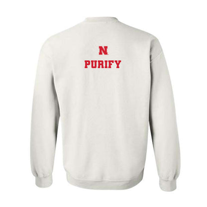 Nebraska - NCAA Football : Maurice Purify - Generic Shersey Crewneck Sweatshirt-1