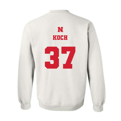 Nebraska - NCAA Football : Kamdyn Koch - Generic Shersey Crewneck Sweatshirt-1
