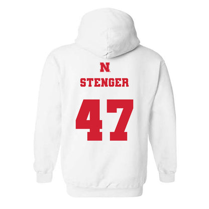 Nebraska - NCAA Football : Gage Stenger - Generic Shersey Hooded Sweatshirt-1