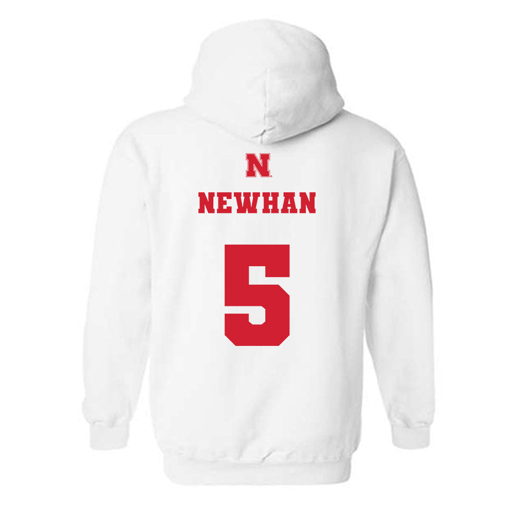 Nebraska - NCAA Baseball : Nico Newhan - Generic Shersey Hooded Sweatshirt-1