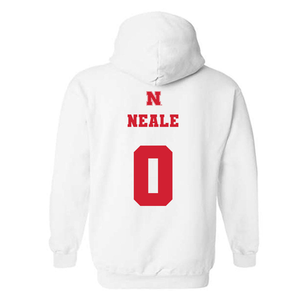 Nebraska - NCAA Women's Basketball : Alanna Neale - Generic Shersey Hooded Sweatshirt-1