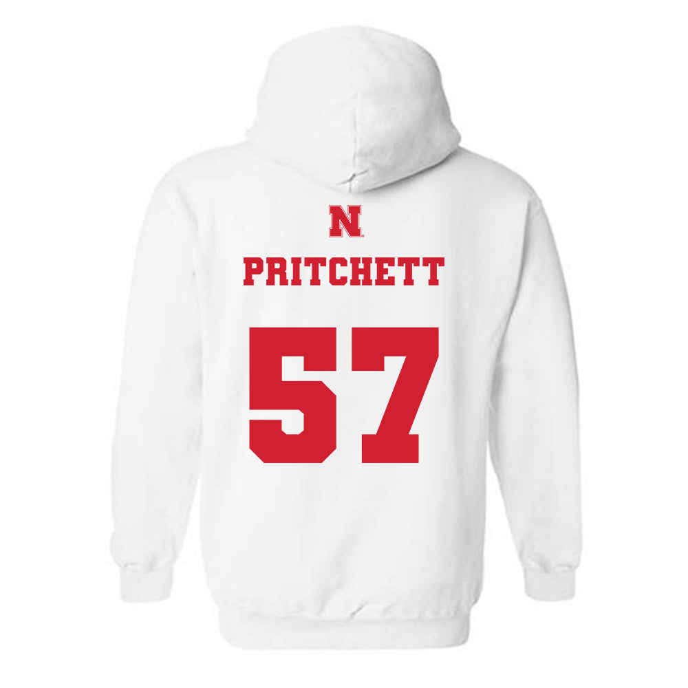 Nebraska - NCAA Football : Elijah Pritchett - Generic Shersey Hooded Sweatshirt-1