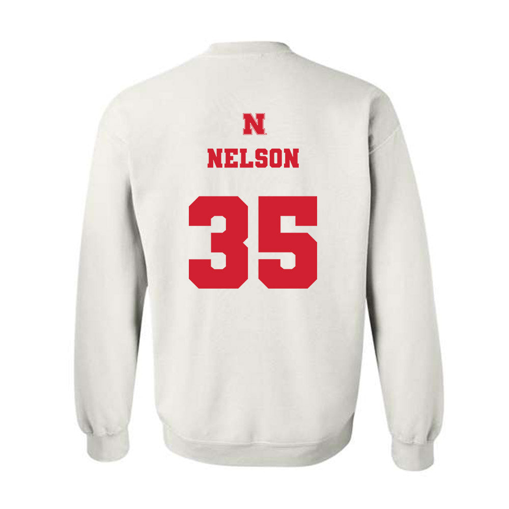 Nebraska - NCAA Football : Mekhi Nelson - Generic Shersey Crewneck Sweatshirt-1