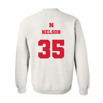 Nebraska - NCAA Football : Mekhi Nelson - Generic Shersey Crewneck Sweatshirt-1