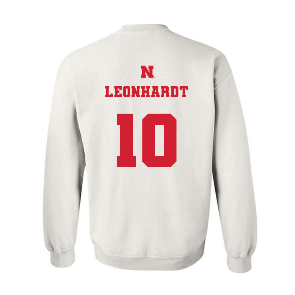 Nebraska - NCAA Men's Basketball : Trevan Leonhardt - Generic Shersey Crewneck Sweatshirt-1