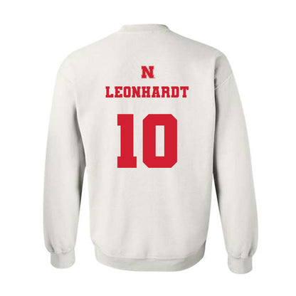Nebraska - NCAA Men's Basketball : Trevan Leonhardt - Generic Shersey Crewneck Sweatshirt-1
