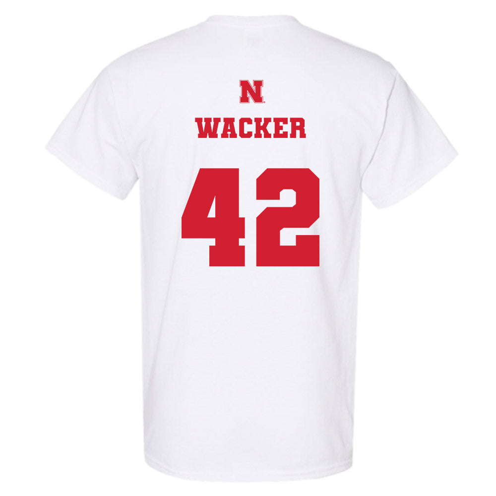 Nebraska - NCAA Football : Derek Wacker - Generic Shersey T-Shirt-1