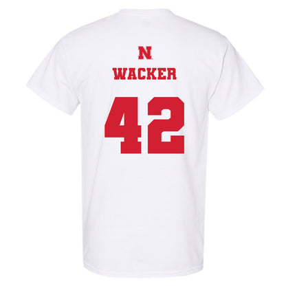 Nebraska - NCAA Football : Derek Wacker - Generic Shersey T-Shirt-1