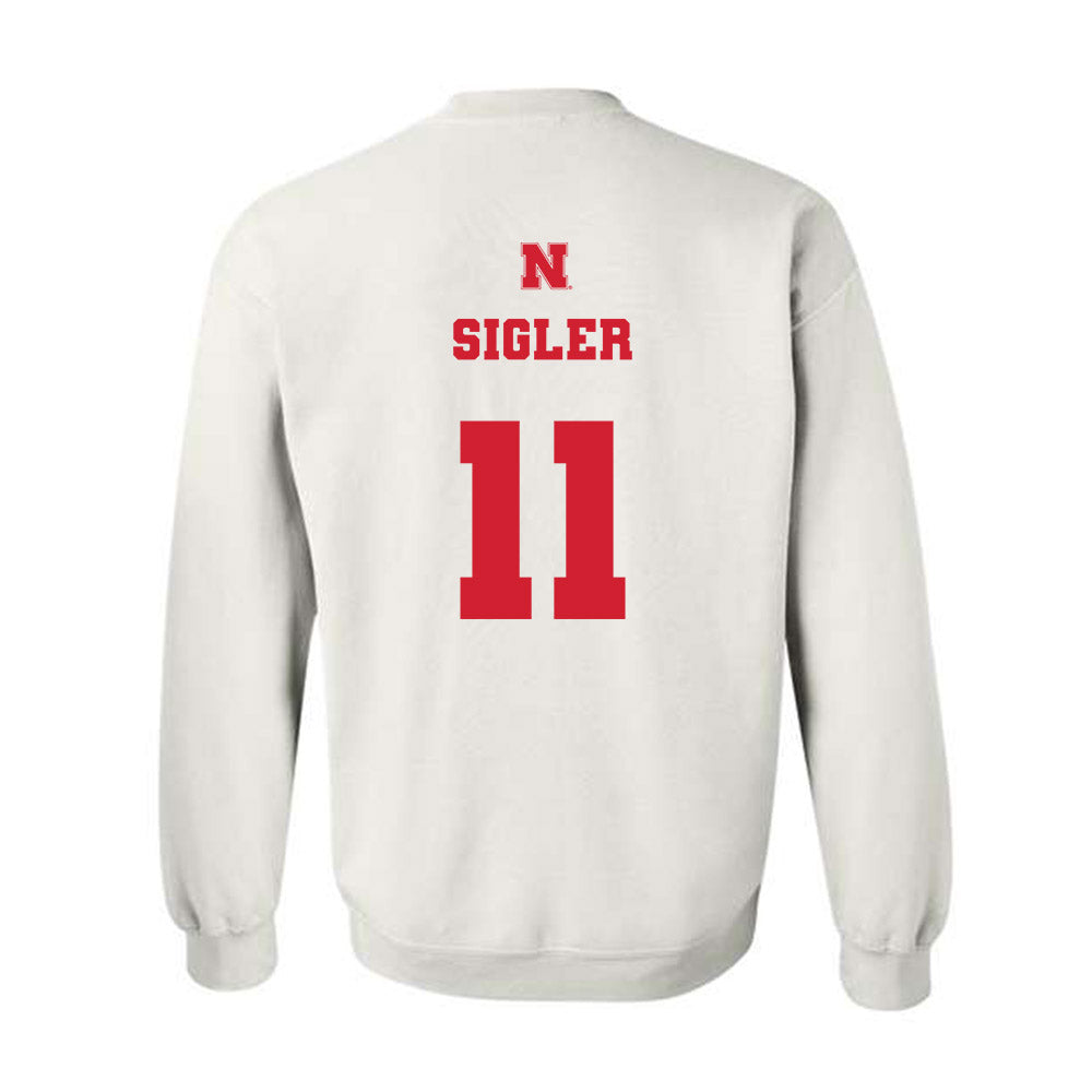 Nebraska - NCAA Women's Volleyball : Teraya Sigler - Generic Shersey Crewneck Sweatshirt-1
