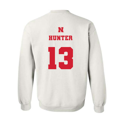 Nebraska - NCAA Football : Nyziah Hunter - Generic Shersey Crewneck Sweatshirt-1