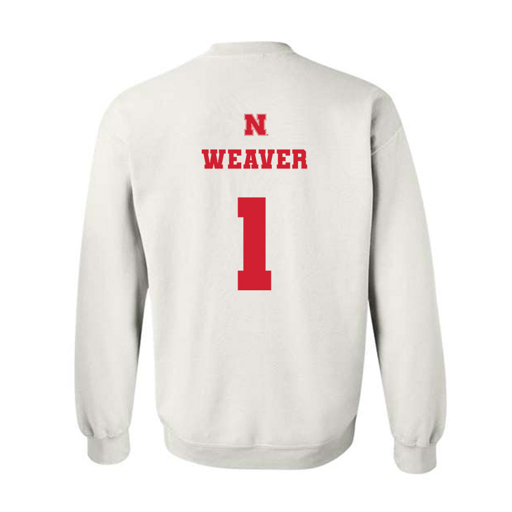 Nebraska - NCAA Women's Basketball : Hailey Weaver - Generic Shersey Crewneck Sweatshirt-1