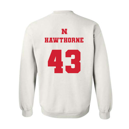 Nebraska - NCAA Football : Will Hawthorne - Generic Shersey Crewneck Sweatshirt-1