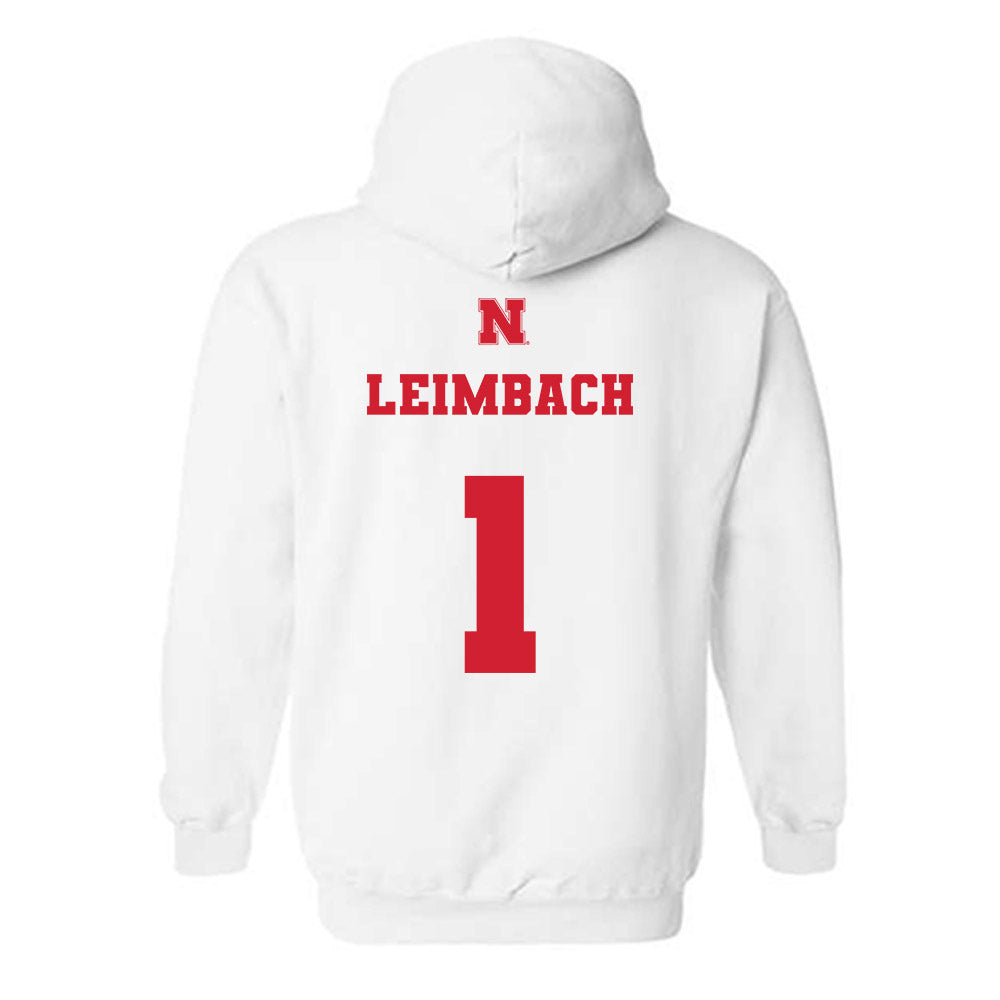 Nebraska - NCAA Women's Volleyball : Keri Leimbach - Generic Shersey Hooded Sweatshirt-1