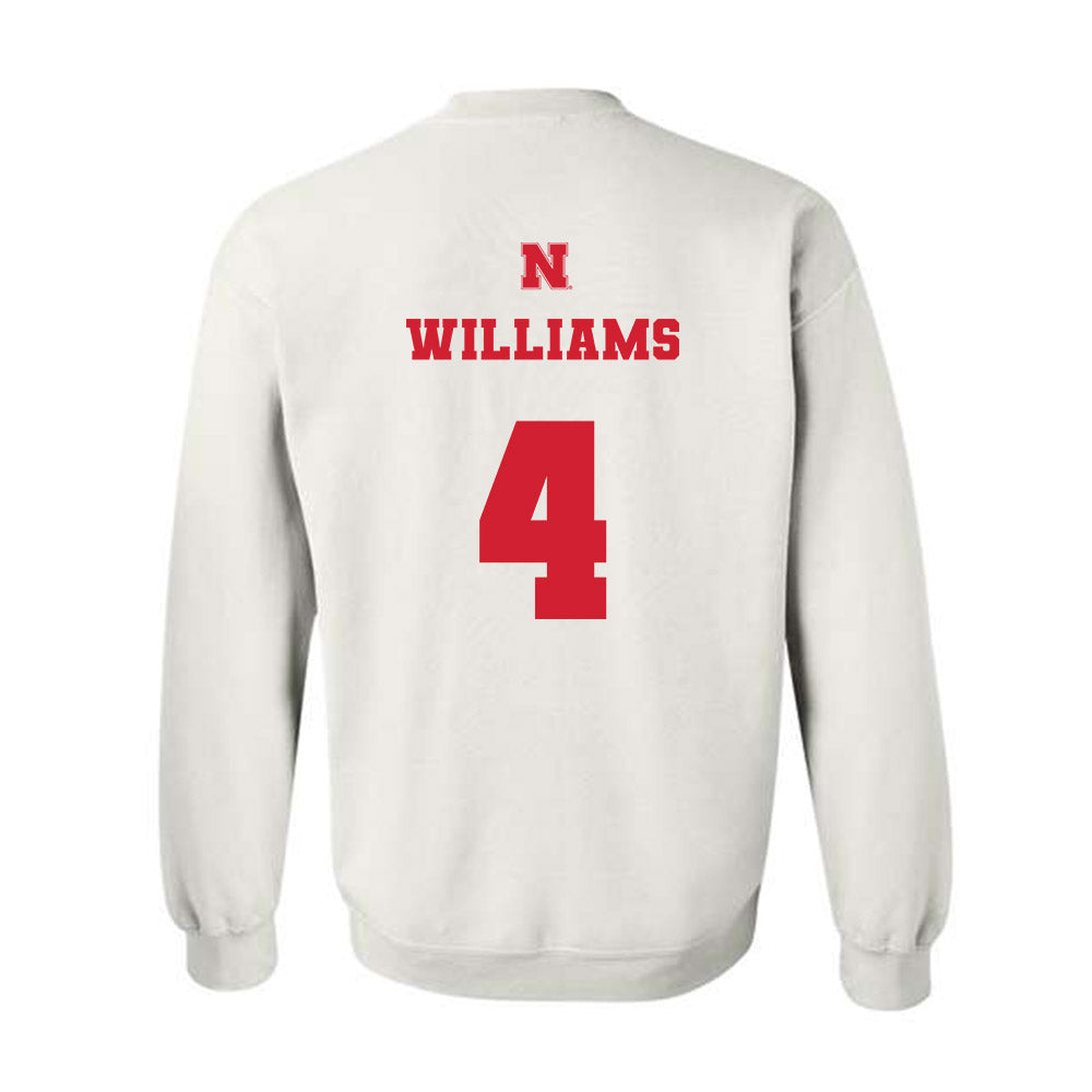 Nebraska - NCAA Women's Soccer : Karli Williams - Generic Shersey Crewneck Sweatshirt-1