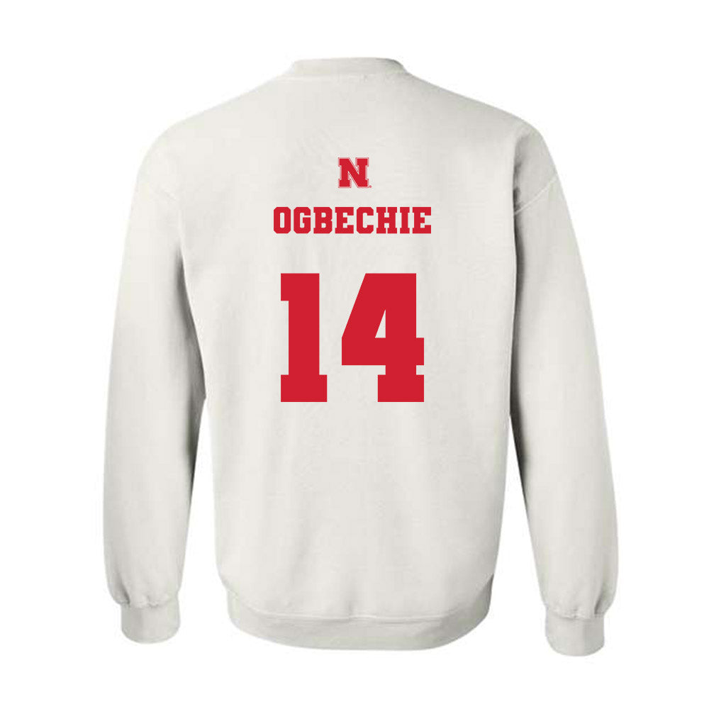 Nebraska - NCAA Women's Volleyball : Manaia Ogbechie - Generic Shersey Crewneck Sweatshirt-1