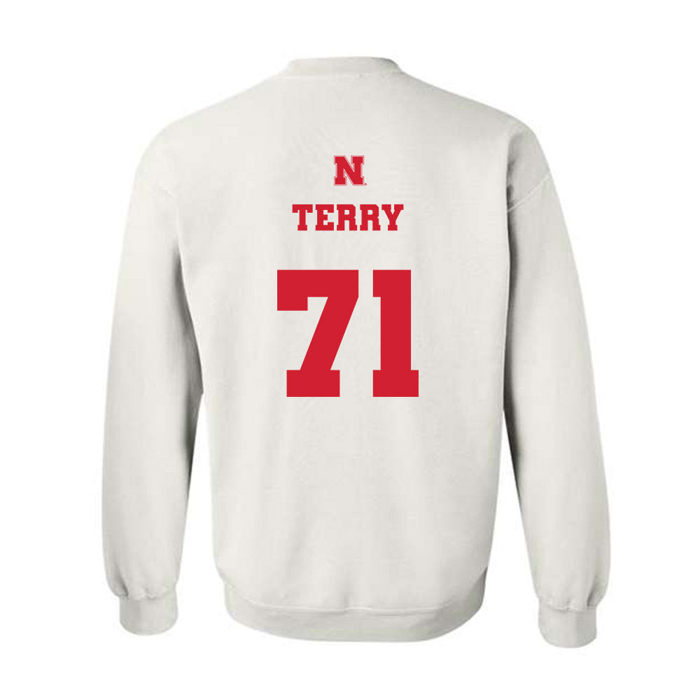 Nebraska - NCAA Football : Tyson Terry - Generic Shersey Crewneck Sweatshirt-1