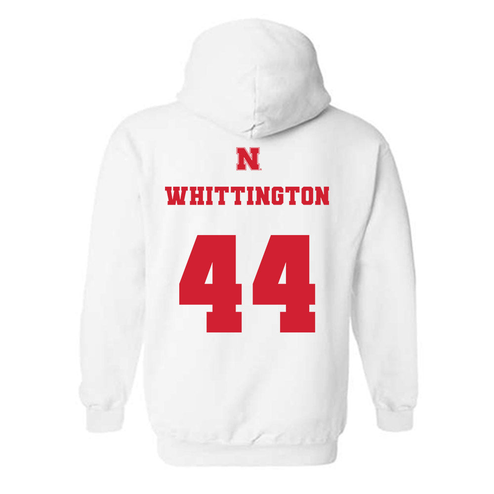 Nebraska - NCAA Football : Jahsear Whittington - Generic Shersey Hooded Sweatshirt-1