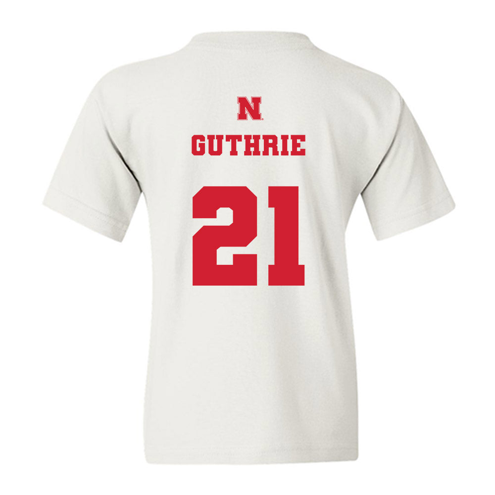 Nebraska - NCAA Football : Rex Guthrie - Generic Shersey Youth T-Shirt-1