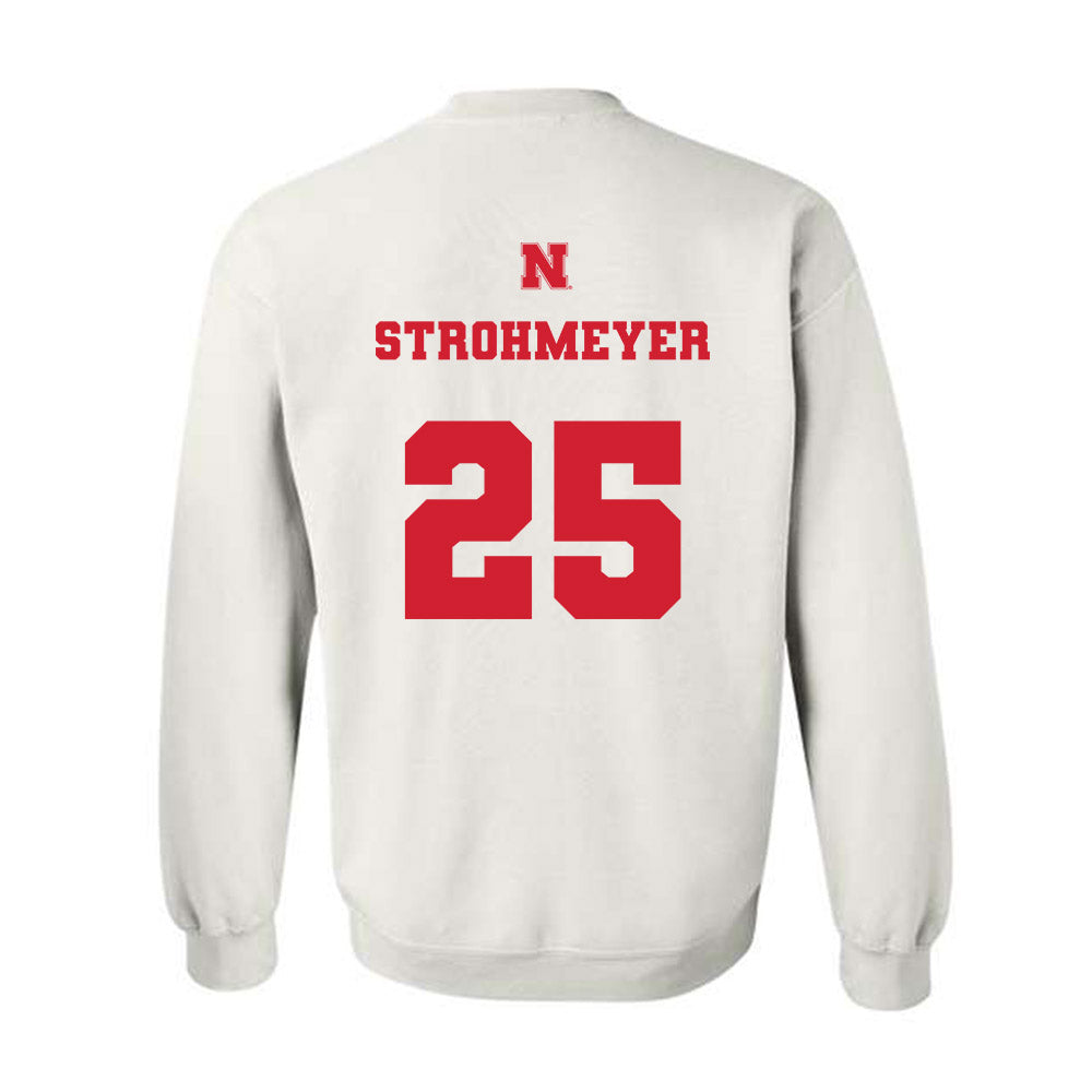 Nebraska - NCAA Baseball : Reed Strohmeyer - Generic Shersey Crewneck Sweatshirt-1