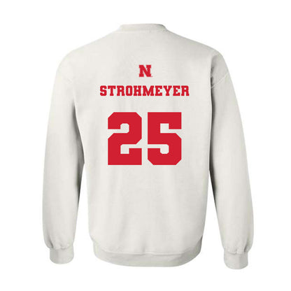 Nebraska - NCAA Baseball : Reed Strohmeyer - Generic Shersey Crewneck Sweatshirt-1