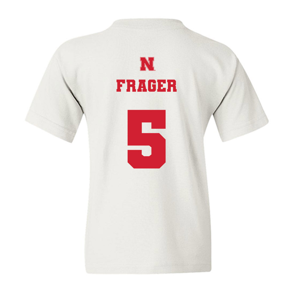 Nebraska - NCAA Men's Basketball : Braden Frager - Generic Shersey Youth T-Shirt-1