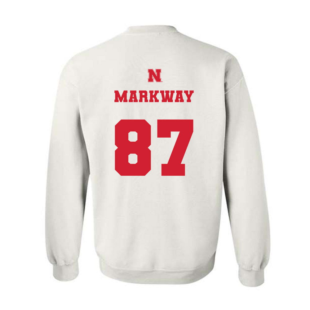 Nebraska - NCAA Football : Mac Markway - Generic Shersey Crewneck Sweatshirt-1