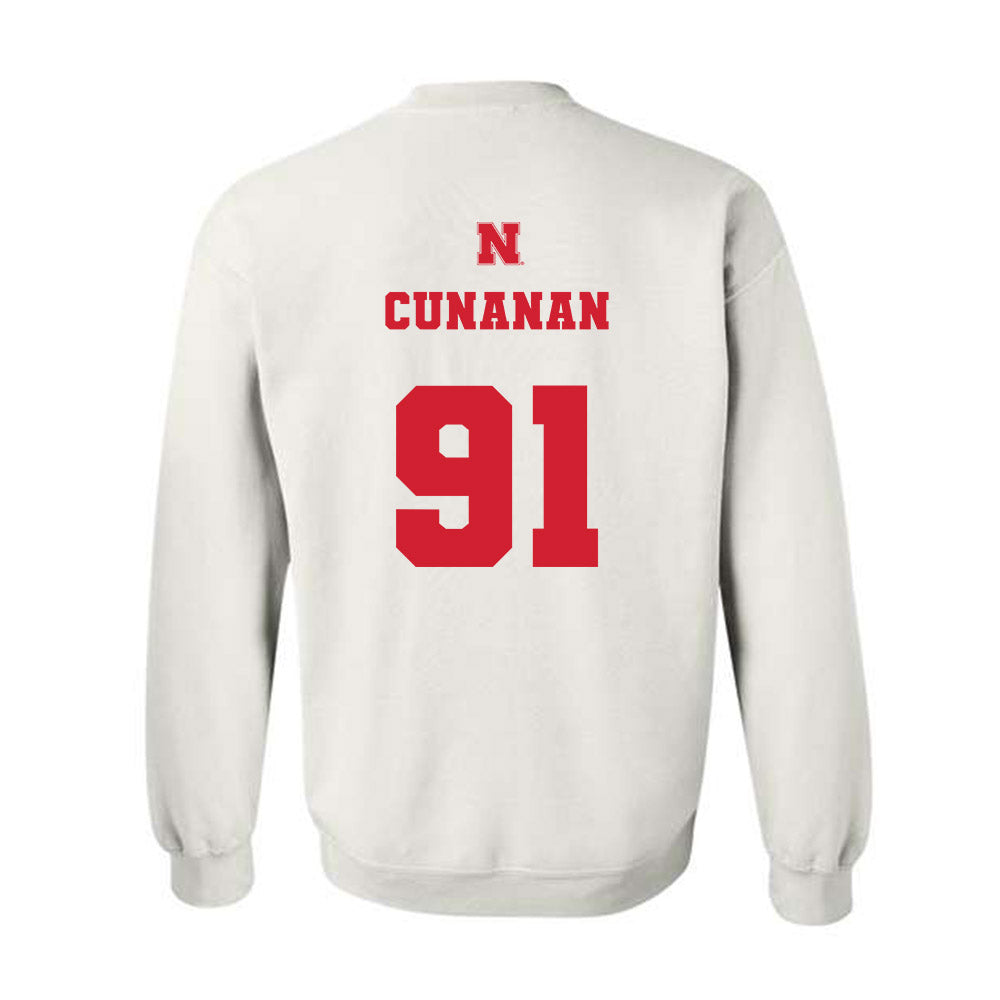 Nebraska - NCAA Football : Kyle Cunanan - Generic Shersey Crewneck Sweatshirt-1