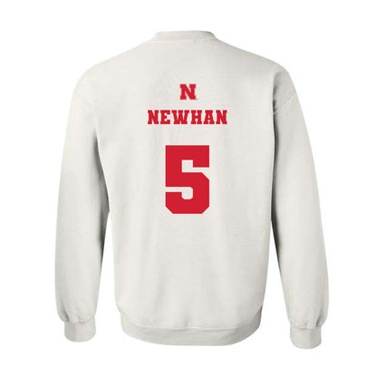 Nebraska - NCAA Baseball : Nico Newhan - Generic Shersey Crewneck Sweatshirt-1