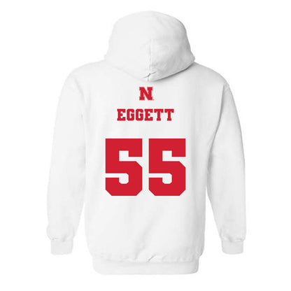 Nebraska - NCAA Women's Soccer : Kate Eggett - Generic Shersey Hooded Sweatshirt-1