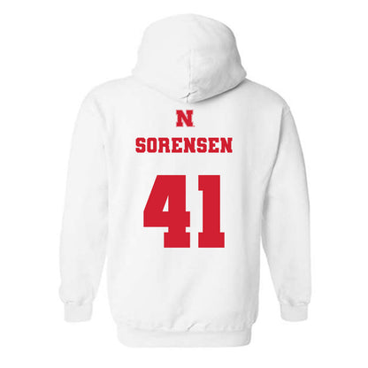 Nebraska - NCAA Football : Luke Sorensen - Generic Shersey Hooded Sweatshirt-1