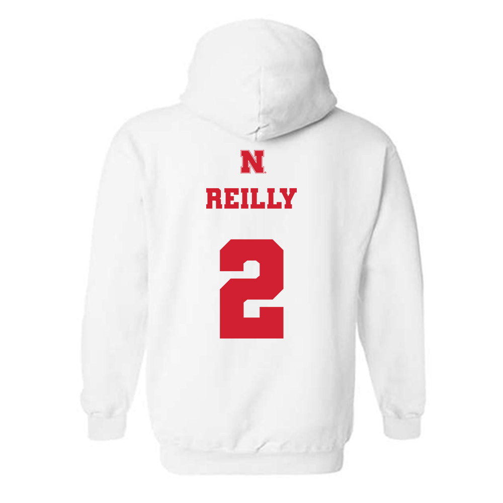 Nebraska - NCAA Women's Volleyball : Bergen Reilly - Generic Shersey Hooded Sweatshirt-1