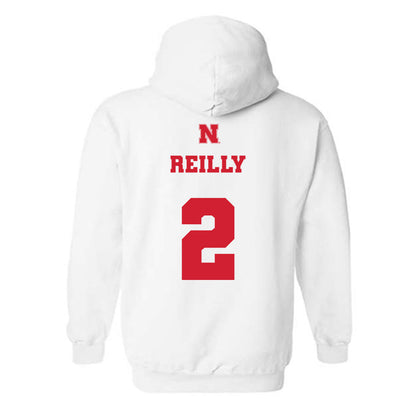 Nebraska - NCAA Women's Volleyball : Bergen Reilly - Generic Shersey Hooded Sweatshirt-1
