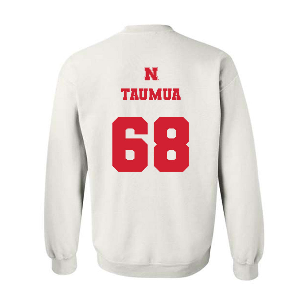 Nebraska - NCAA Football : Preston Taumua - Generic Shersey Crewneck Sweatshirt-1