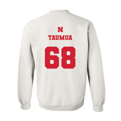 Nebraska - NCAA Football : Preston Taumua - Generic Shersey Crewneck Sweatshirt-1
