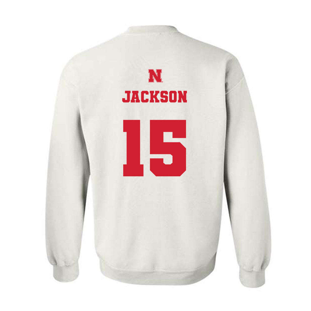 Nebraska - NCAA Women's Volleyball : Andi Jackson - Generic Shersey Crewneck Sweatshirt-1