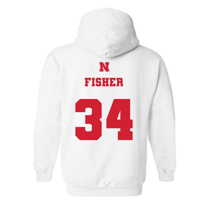 Nebraska - NCAA Women's Basketball : Emily Fisher - Generic Shersey Hooded Sweatshirt-1