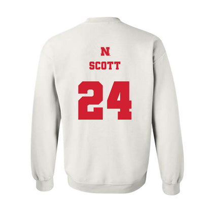 Nebraska - NCAA Football : Nalin Scott - Generic Shersey Crewneck Sweatshirt-1