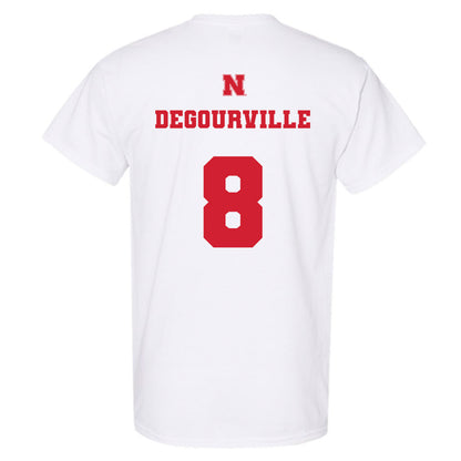 Nebraska - NCAA Men's Basketball : Taj Degourville - Generic Shersey T-Shirt-1