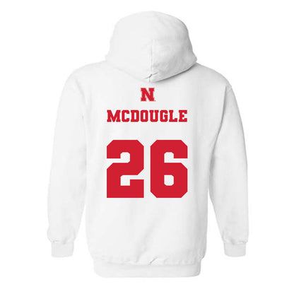 Nebraska - NCAA Football : Dwayne Mcdougle - Generic Shersey Hooded Sweatshirt-1