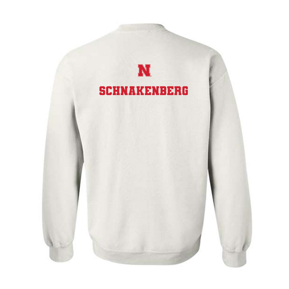 Nebraska - NCAA Men's Track & Field : Seth Schnakenberg - Generic Shersey Crewneck Sweatshirt-1