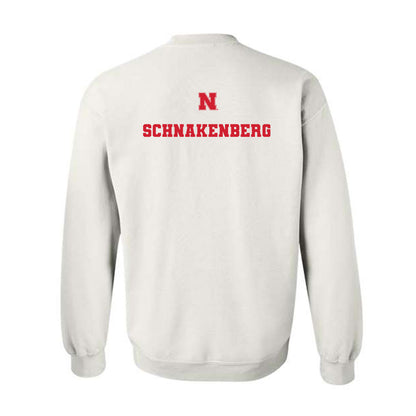 Nebraska - NCAA Men's Track & Field : Seth Schnakenberg - Generic Shersey Crewneck Sweatshirt-1