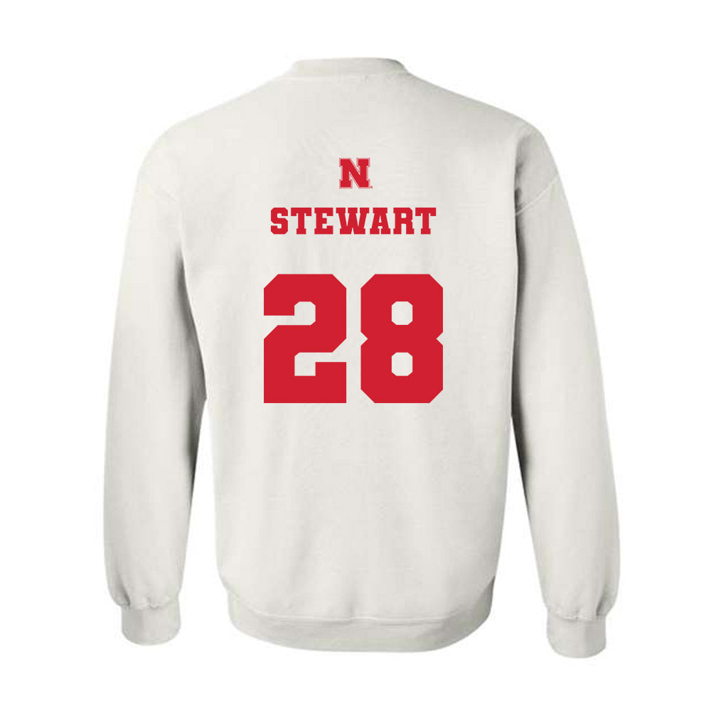 Nebraska - NCAA Baseball : Braxton Stewart - Generic Shersey Crewneck Sweatshirt-1