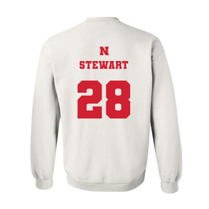 Nebraska - NCAA Baseball : Braxton Stewart - Generic Shersey Crewneck Sweatshirt-1