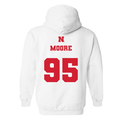 Nebraska - NCAA Football : Gabriel Moore - Generic Shersey Hooded Sweatshirt-1