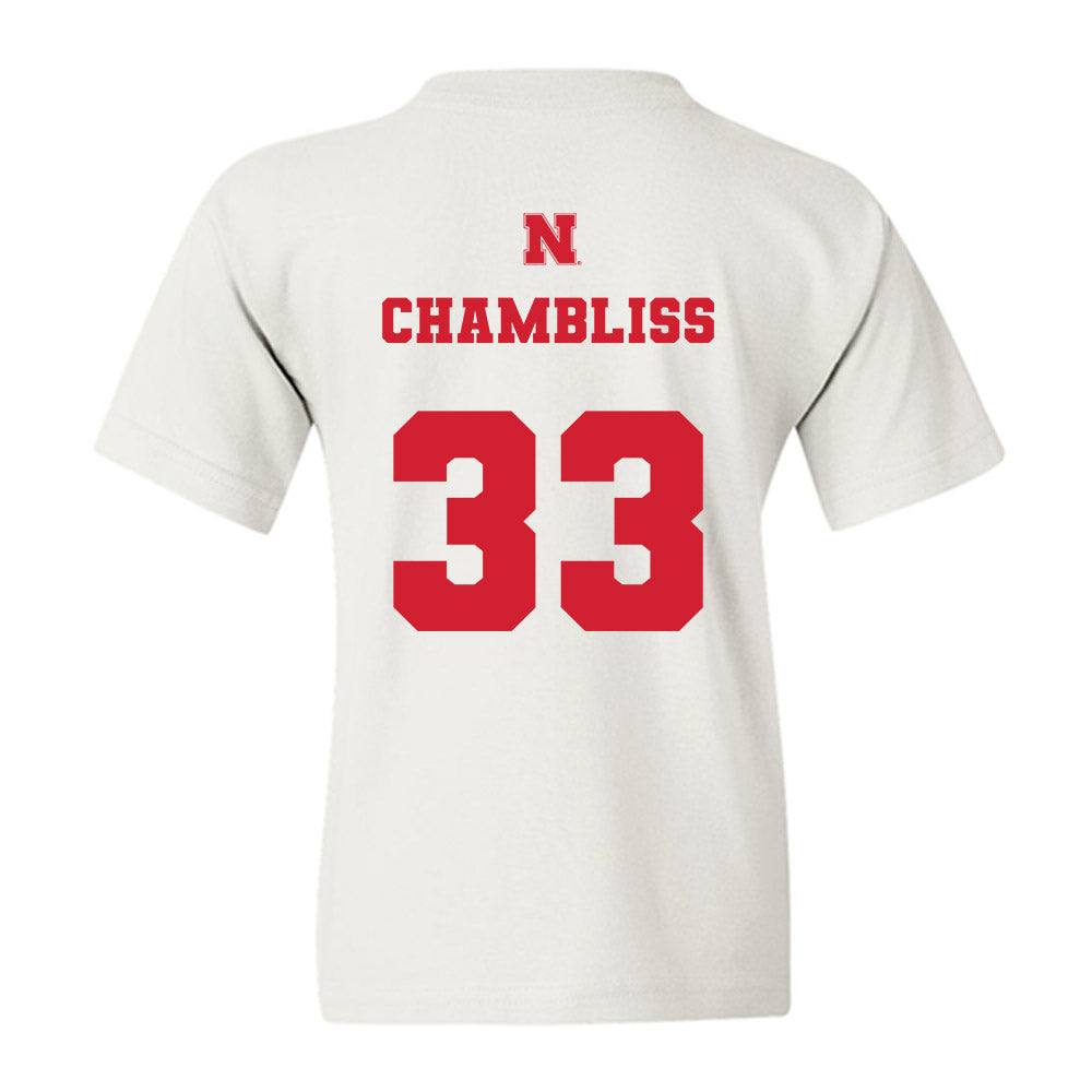 Nebraska - NCAA Football : Owen Chambliss - Generic Shersey Youth T-Shirt-1