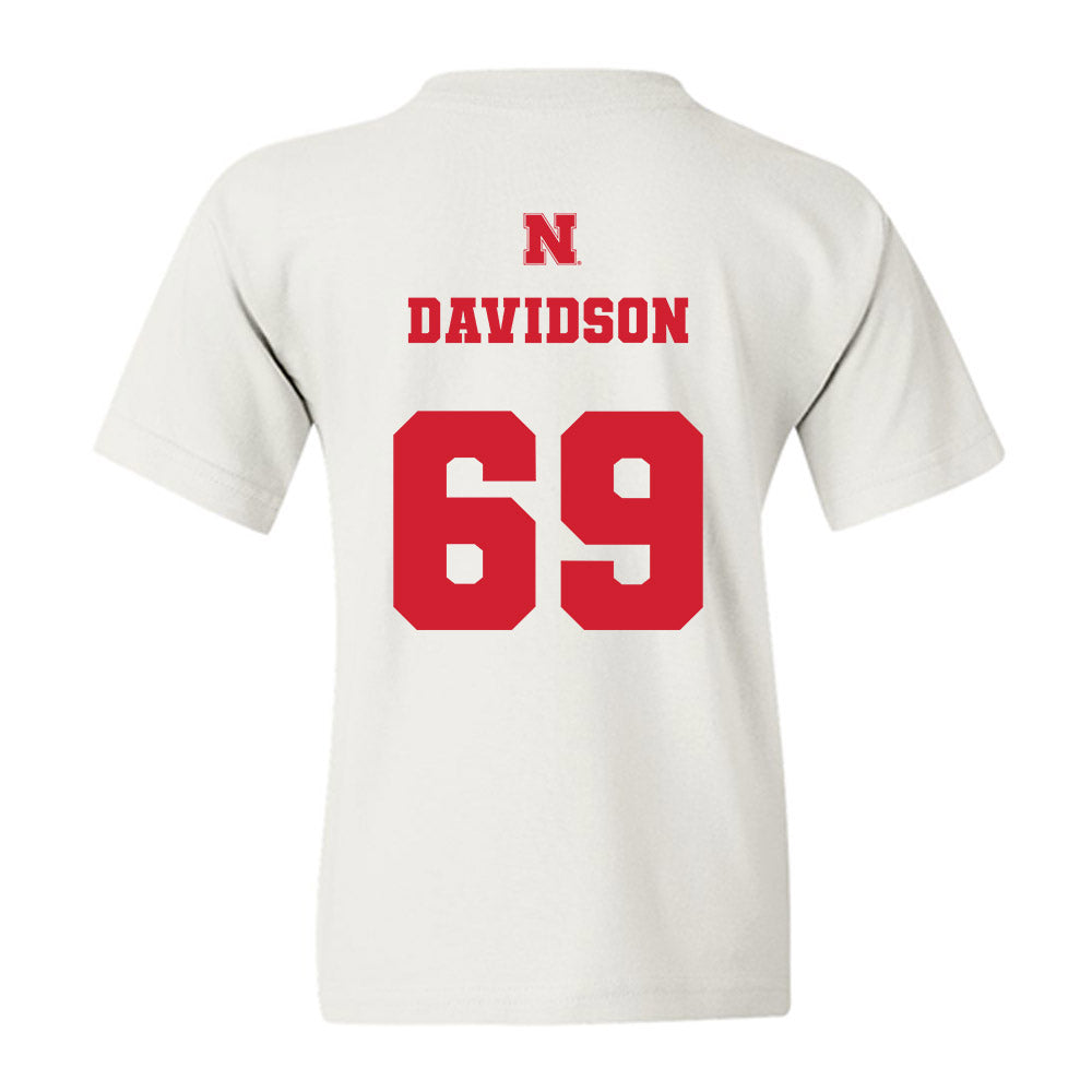 Nebraska - NCAA Football : Landen Davidson - Generic Shersey Youth T-Shirt-1