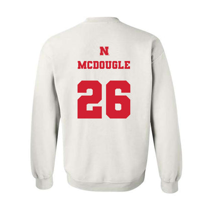 Nebraska - NCAA Football : Dwayne Mcdougle - Generic Shersey Crewneck Sweatshirt-1